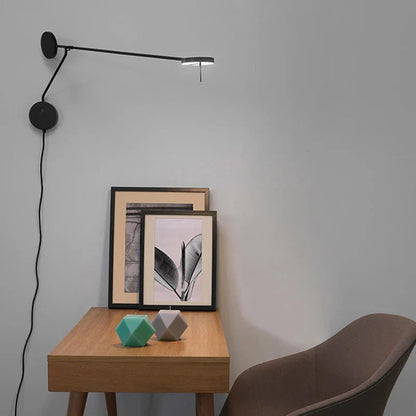 Artfan lighting Black LED Wall Reading Light for Bed Bedroom Living Room Office