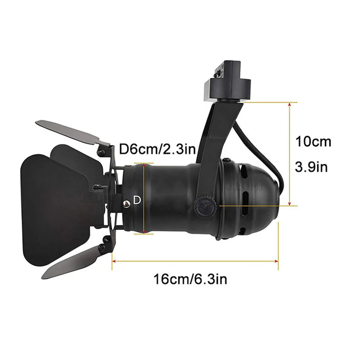 Artfan 4-Light Industrial Track Spotlight for Mall Exhibition Office LED Lighting