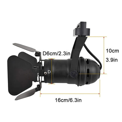 Artfan 4-Light Industrial Track Spotlight for Mall Exhibition Office LED Lighting