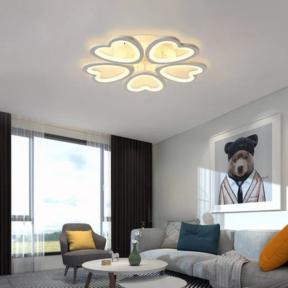 Artfan 5-Light Acrylic LED Ceiling Chandelier for Modern Living Room Bedroom