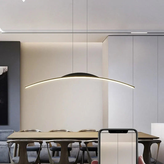 Artfan lighting Black LED Chandelier Pendant Lamp for Kitchen Island Dining Room Lighting