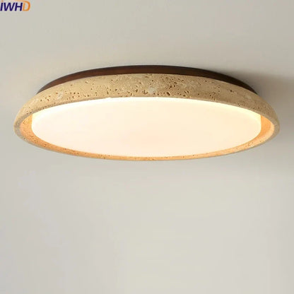 Artfan Acryl Travertine LED Ceiling Lights - Modern Natural Stone Ceiling Lamp