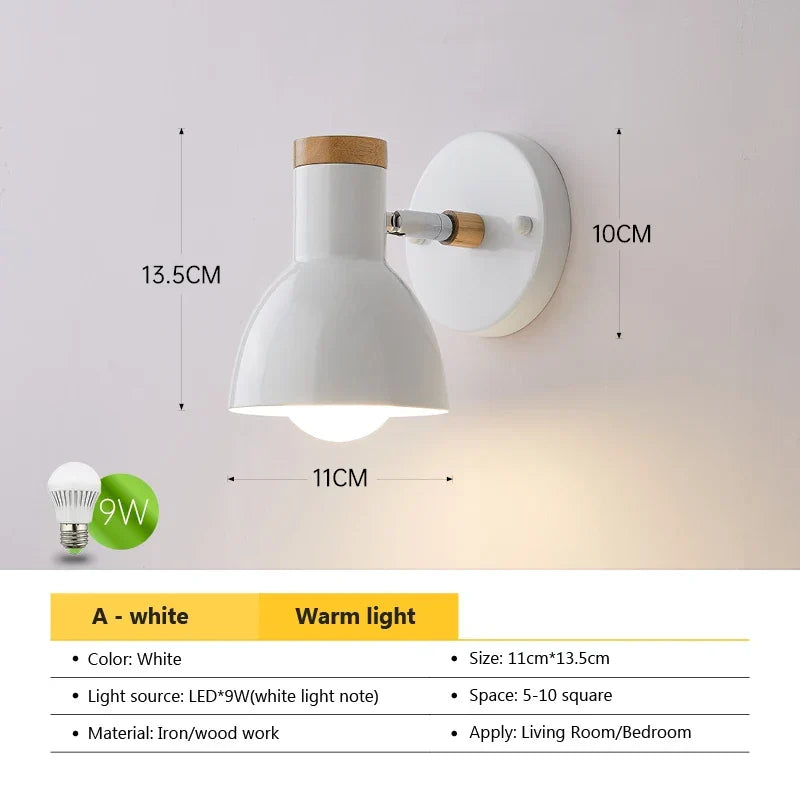 Artfan Angel Adjustable LED Wall Sconce Light for Bedroom Living Room