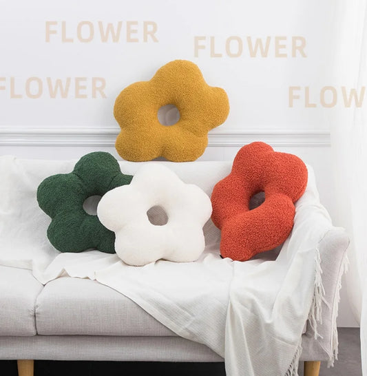 Artfan 3D Flower Decor Nordic Cushion Throw Pillows for Home Farmhouse Decor