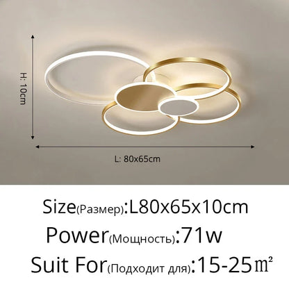 Artfan Acrylic Chandelier Light Modern Minimalist Ceiling Lamp for Living Dining Bedroom