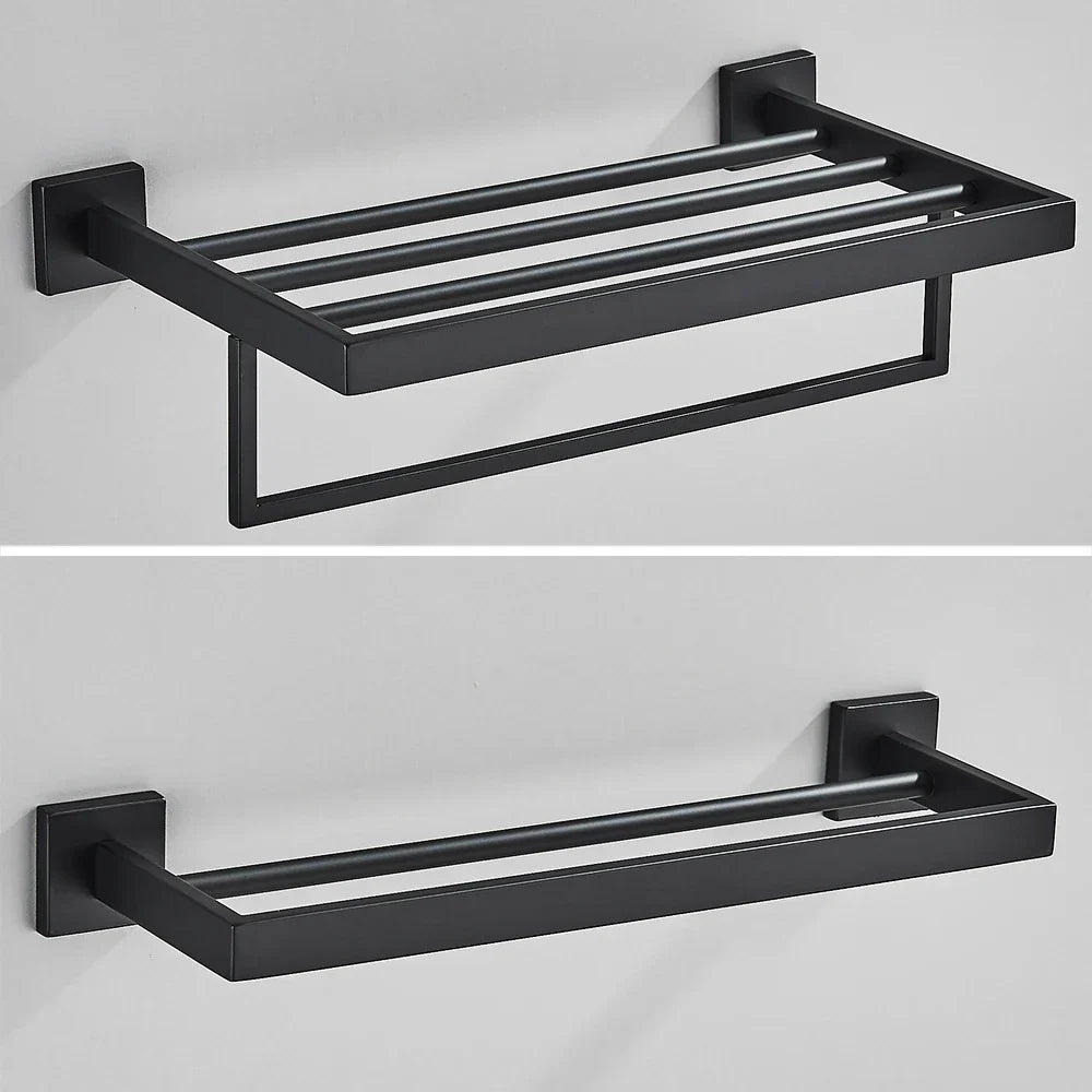 Artfan lighting Black Towel Rack Bar 40cm SUS304 Modern Gold Cloth Holder Wall Mounted