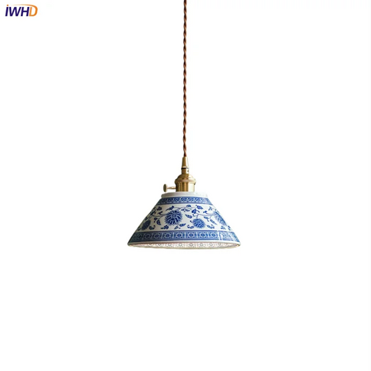 Artfan Ceramic LED Pendant Lamp for Home Decor Vintage Pendant Light Din Living Room