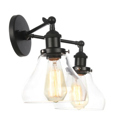 Artfan lighting Black LED Wall Lamp Sconce Industrial Loft Vintage Bathroom Mirror Light