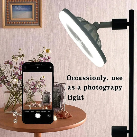 Artfan 2-in-1 Ceiling Fan with Remote Control, Silent Operation, E27 Lighting, Home Décor