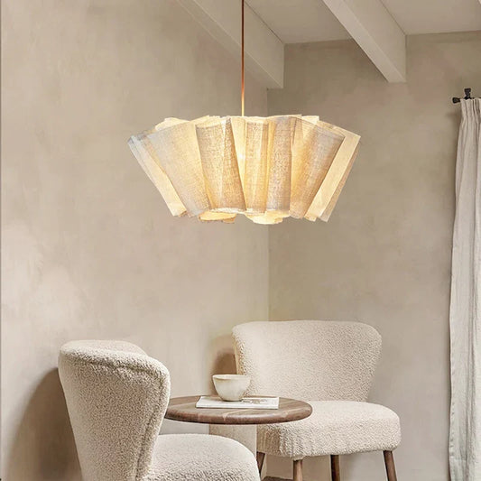 Artfan Nordic Vintage Fabric Chandelier Pendant Lights for Home Decor