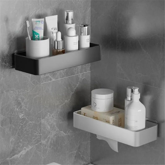 Artfan lighting Black Aluminum Corner Bathroom Kitchen Storage Shelf