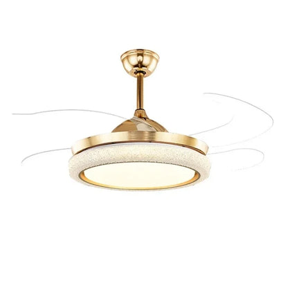 Artfan 42" Invisible Ceiling Fan Light Remote Control LED Retractable Blades.