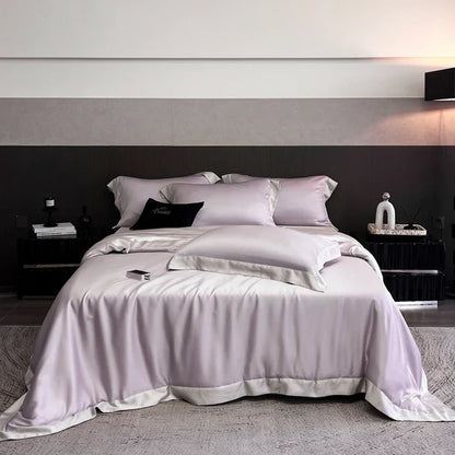 Artfan 600TC Lyocell Eucalyptus Fiber Bedding Set: Duvet Cover, Bed Sheet, Pillowcases