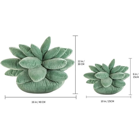 Artfan 3D Succulent Cactus Pillow Plush Cushion for Living Room Decor