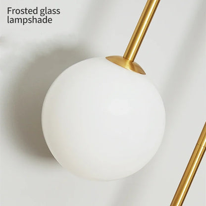Artfan Modern Glass Ball Wall Lamp with LED G9 Lighting, Round Iron Design