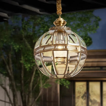 Artfan lighting Black Bronze Globe Pendant Light for Elegant Villa and Dining Room Lighting
