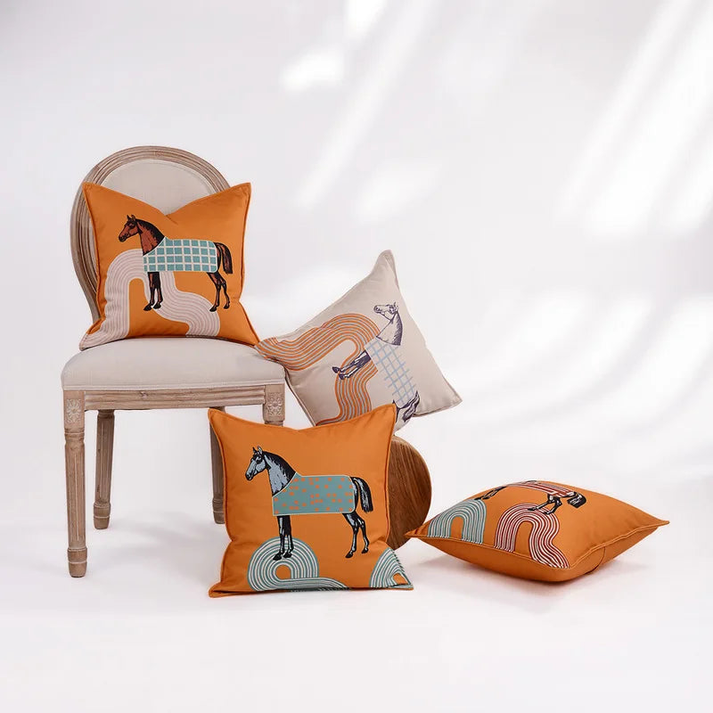 Artfan 45x45 Square Throw Pillowcase - Luxury Fashion for Living Room and Sofa Decor