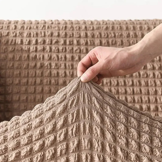 Artfan 3D Thick Cozy Sofa Cover | Stretch Slipcovers for Couch | Soft & Solid Color