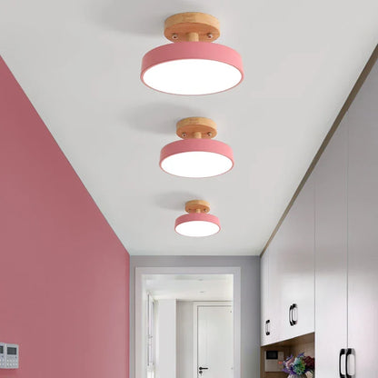 Artfan Acrylic Wood LED Ceiling Light – Nordic Indoor Lighting Fixture