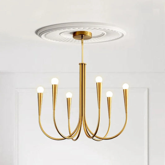 Artfan French Style Black Pendant Light Chandelier - Luxury LED Ceiling Lamp