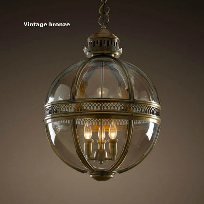 Artfan lighting Black Bronze Globe Pendant Light for Elegant Villa and Dining Room Lighting