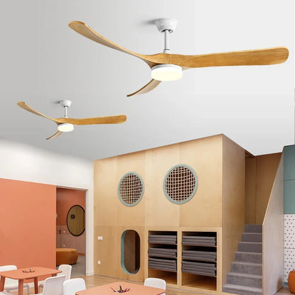 Artfan 70" Luxury Wooden Ceiling Fan with Reversible Motor for Year-Round Comfort