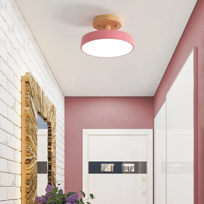 Artfan Acrylic Wood LED Ceiling Light – Nordic Indoor Lighting Fixture