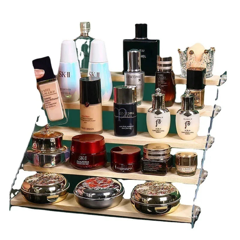 Artfan Acrylic Makeup Organizer Display Stand - 5 Layer Clear Cosmetic Holder