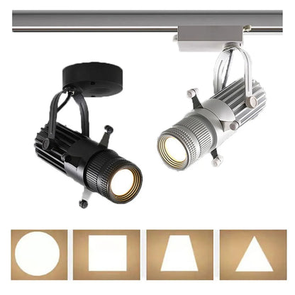 Artfan Adjustable LED Track Spotlights for Art Gallery Church Museum, Square Shape