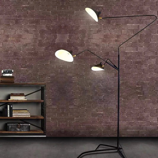 Artfan lighting Black Serge Mouille Tripod Floor Lamp - Loft Industrial Standing Lamp