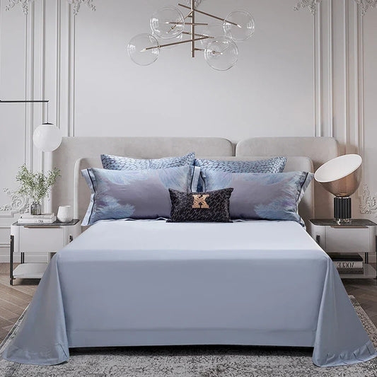 Artfan 1500TC Egyptian Cotton Silk Jacquard Bedding Set for Queen King Beds
