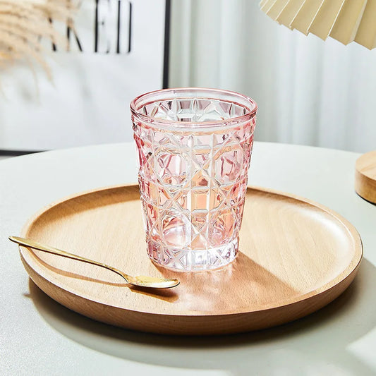 Artfan 310ml Hand-carved Heavy Whiskey Glass Tumbler Cup