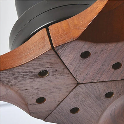 Artfan 52" Propeller Ceiling Fan in Wood, Silent Operation for Home and Loft.