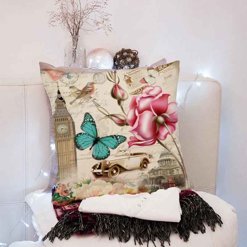 Artfan 45x45cm Peach Skin Pillow for Living Room Sofa Bed Chair Office Pillowcase