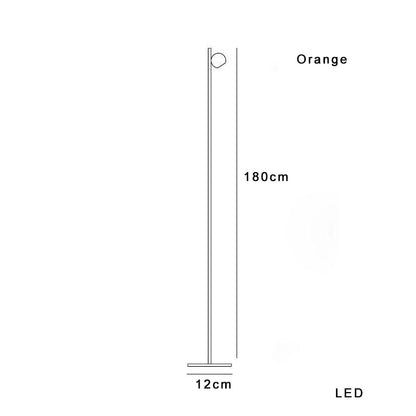 Artfan lighting Black LED Floor Lamp: Sleek Minimalist Nordic Design for Home Decor