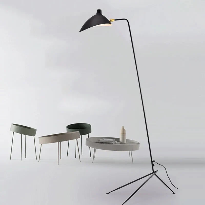 Artfan lighting Black Metal Floor Lamp, Rotatable Lampshade for Parlor Bedroom Reading Lighting.
