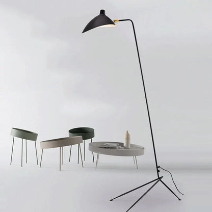 Artfan lighting Black Metal Floor Lamp, Rotatable Lampshade for Parlor Bedroom Reading Lighting.