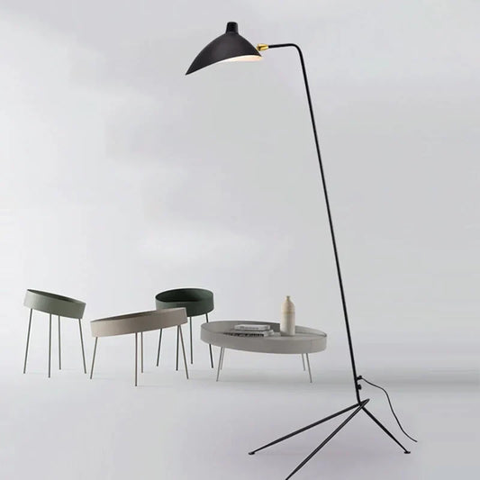 Artfan lighting Black Metal Floor Lamp, Rotatable Lampshade for Parlor Bedroom Reading Lighting.