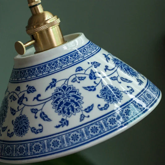 Artfan Ceramic LED Pendant Lamp for Home Decor Vintage Pendant Light Din Living Room