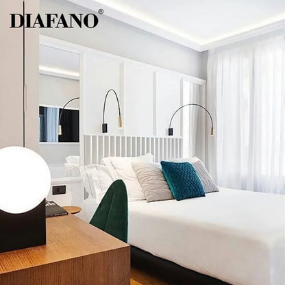 Artfan Adjustable Rocker Wall Lamp: Minimalist Style for Living Room, Bedroom, and Study