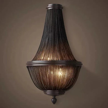 Artfan lighting Black Aluminum Chain Tassel Pendant Lights - Dimmable Classic Chandelier
