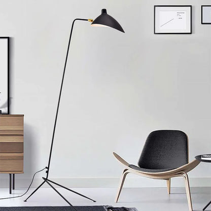 Artfan lighting Black Metal Floor Lamp, Rotatable Lampshade for Parlor Bedroom Reading Lighting.