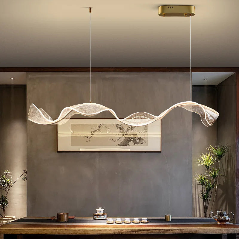 Artfan Acrylic LED Pendant Lights for Dining Living Room Kitchen Chandelier