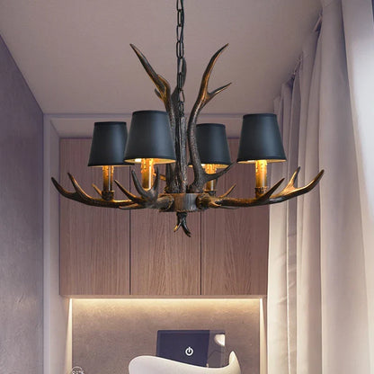 Artfan Antler Chandelier: Country Rustic Vintage Loft Lighting for Bedroom, Dining Room & Restaurant