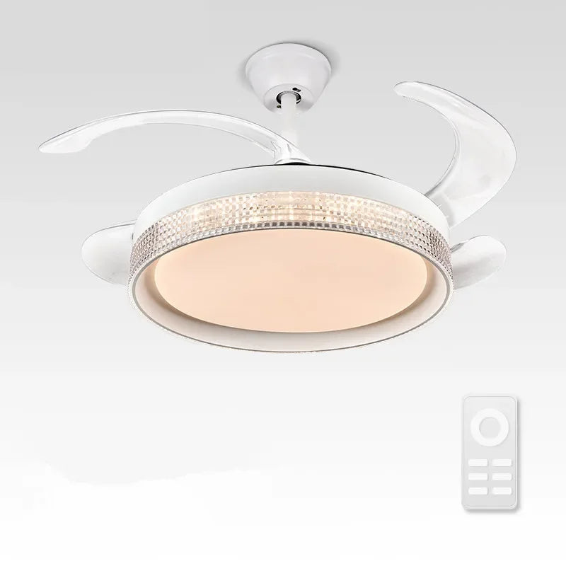 Artfan 42/48inch Invisible Chandelier Ceiling Fan with LED Light in Multiple Colors