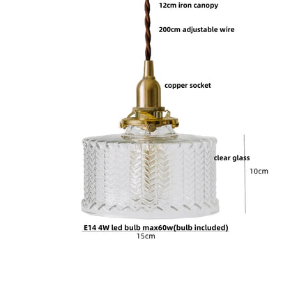 Artfan Amber Glass LED Pendant Light - Nordic Modern Balcony Foyer Coffee Wall Lamp