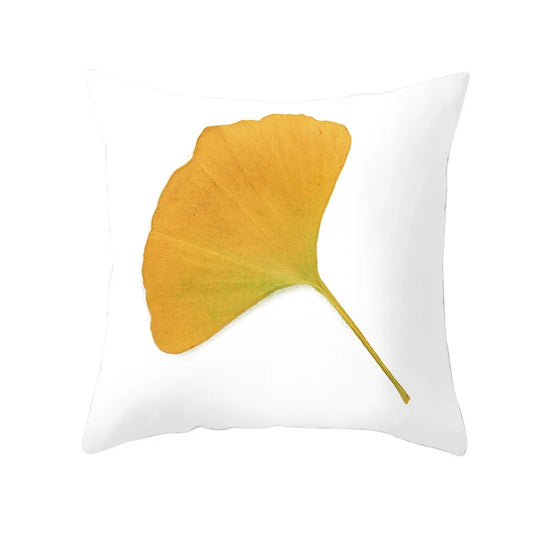 Artfan Autumn Maple Leaves Pillow Cases Short Plush Cushion Cover Sofa Pillowslip