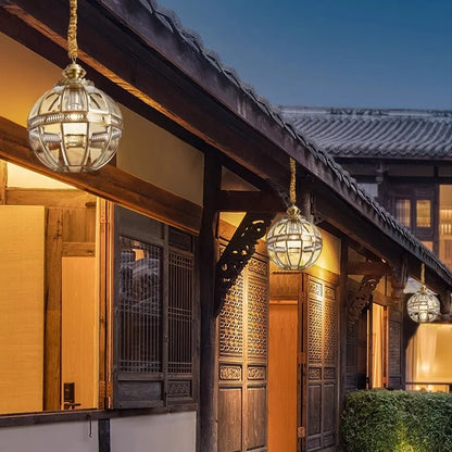Artfan lighting Black Bronze Globe Pendant Light for Elegant Villa and Dining Room Lighting