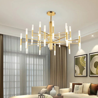 Artfan lighting Black Gold Art Decor Led Ceiling Chandelier for Modern Fashion Designer Home