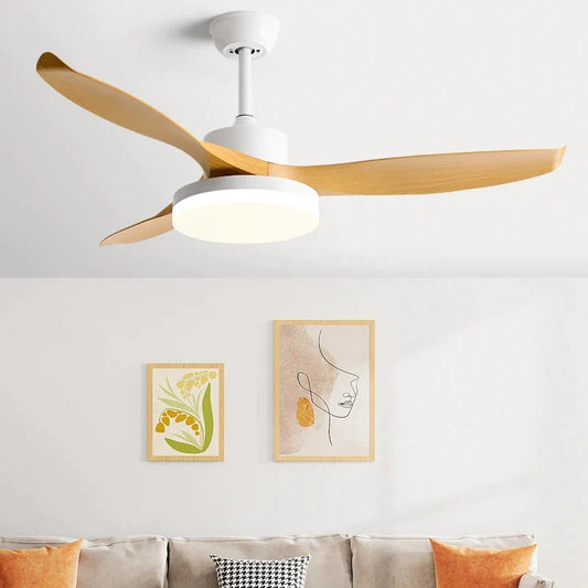 Artfan 52" DC Ceiling Fan with 3 ABS Blades and 60W LED Light, Remote Control